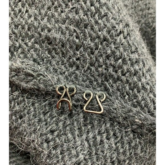 J. Crew Women's Long Duster Cardigan Sweater Size Medium Gray Alpaca Blend - Picture 10 of 10